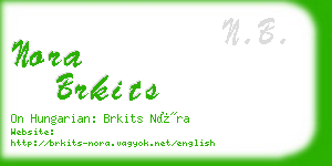 nora brkits business card